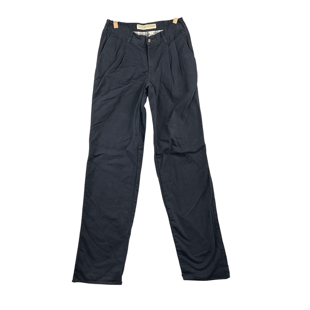 L.L. Bean Casuals Pleated Pants Womens 6 Reg Blue Cotton‎ Lined Vintage Academia